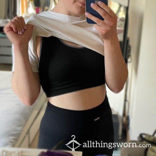 Black / Grey Sports Bra (not Padded)