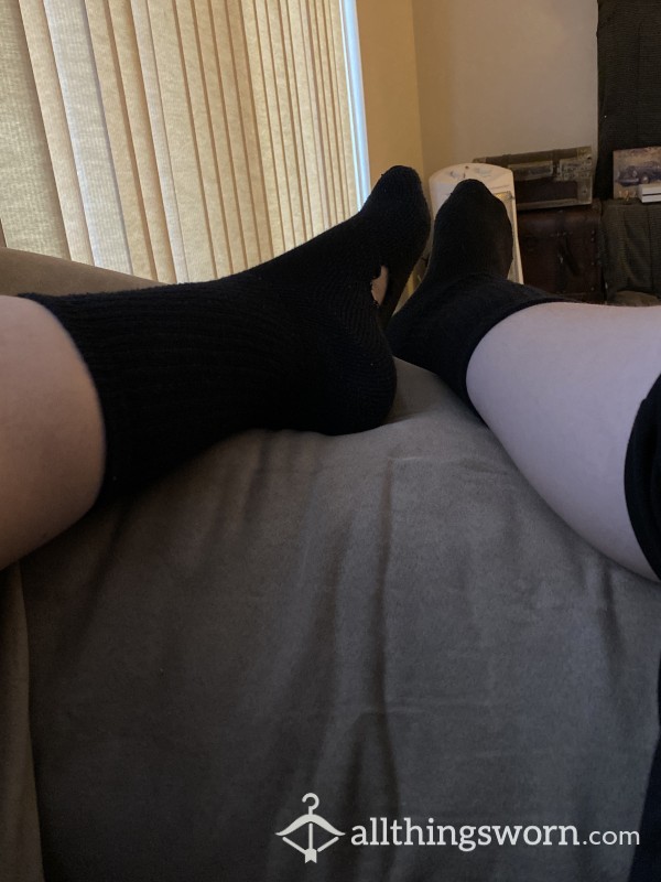 Black Hanes Socks