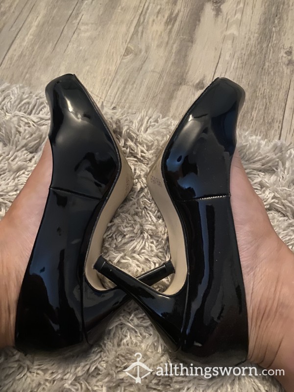 Black Heels Worn For Hours