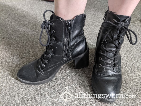 Black High Heel Steve Madden Boots