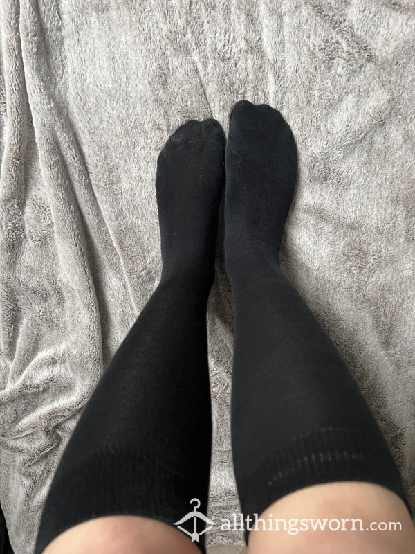 Black High Knee Socks🖤 WORN AS YOU WISH