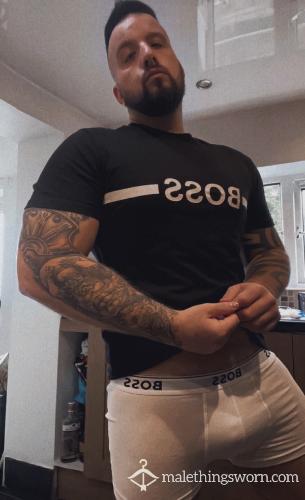 Gym Worn Black Hugo Boss T-shirt