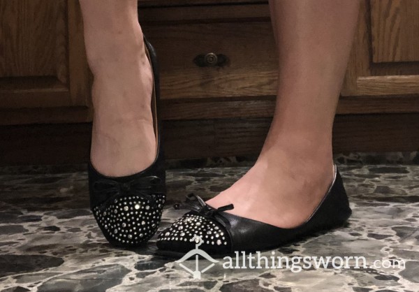 Black Jewel Flats