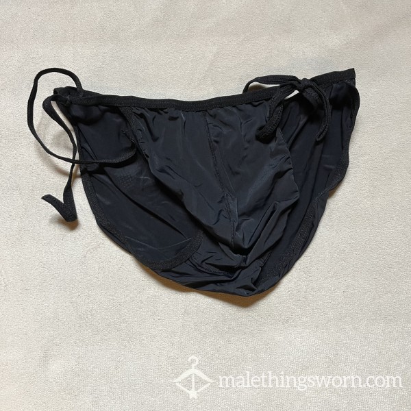 Black JJ Malibu String Bikini Briefs