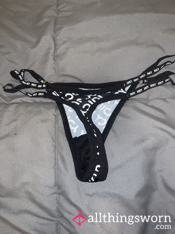 Black Juicy Thong