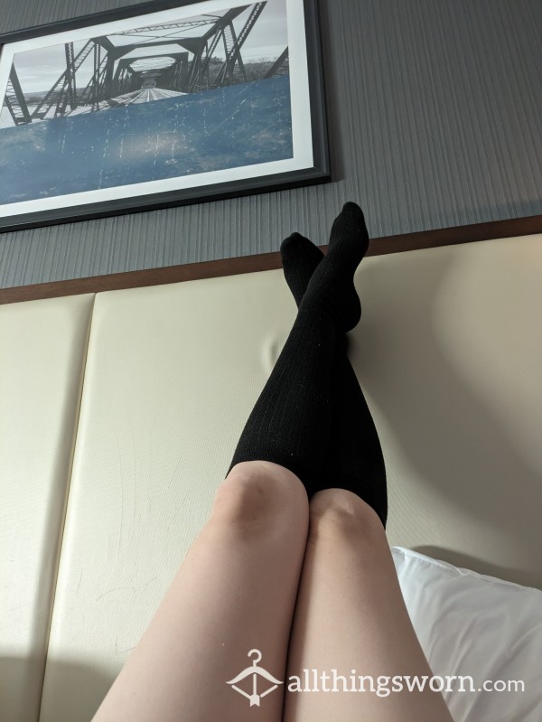 Black Knee-high Socks