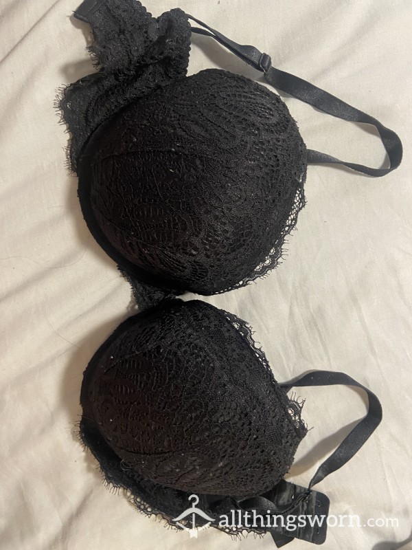 Black Lace Bra