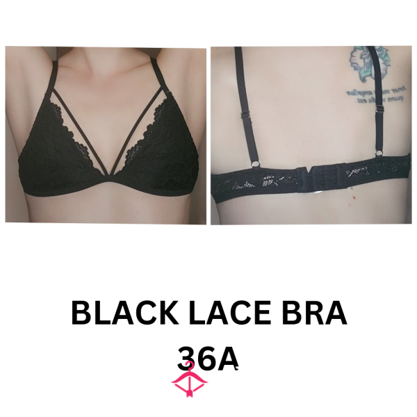 BLACK LACE BRA