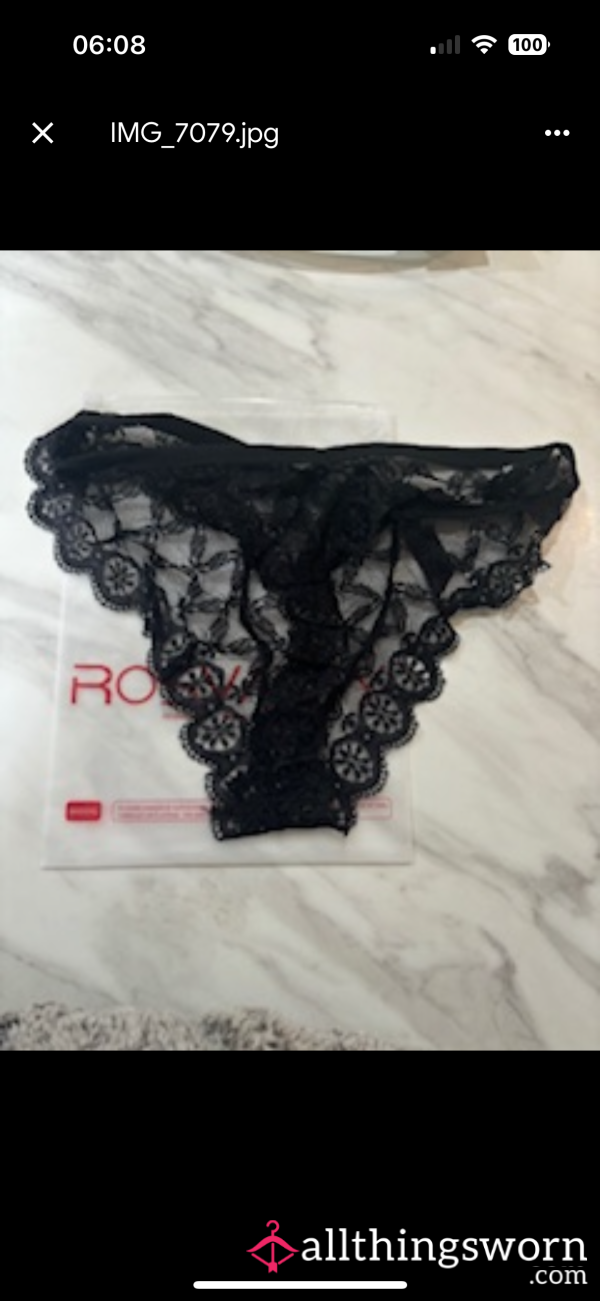 Black Lace Panties