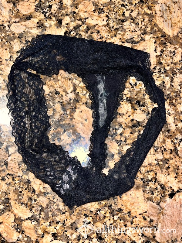 Black Lace Thong