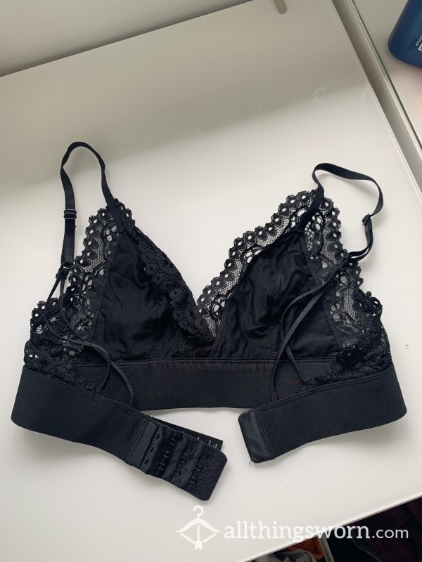 Black Lace Trim Bralette