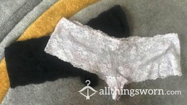 Black Lacey Panties, Size 20. Inland UK Postage Included.