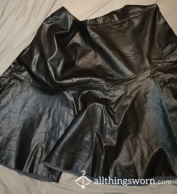 Black Leather Skirt