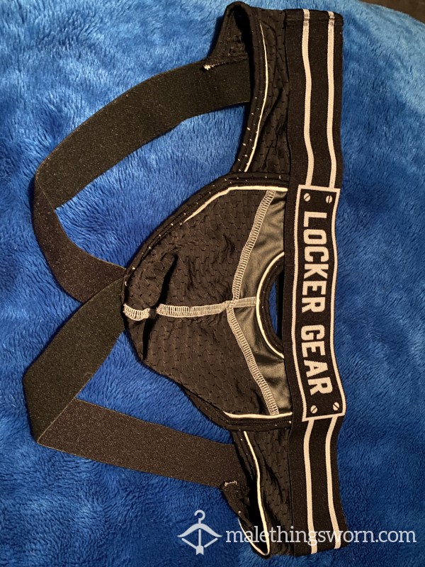 Black Locker Gear Jockstrap Worn Size L