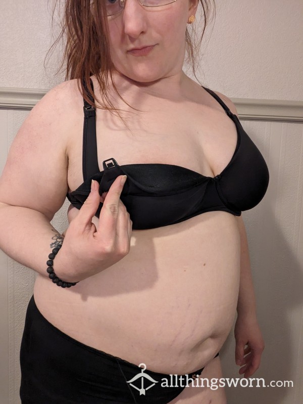 Black Maternity Bra