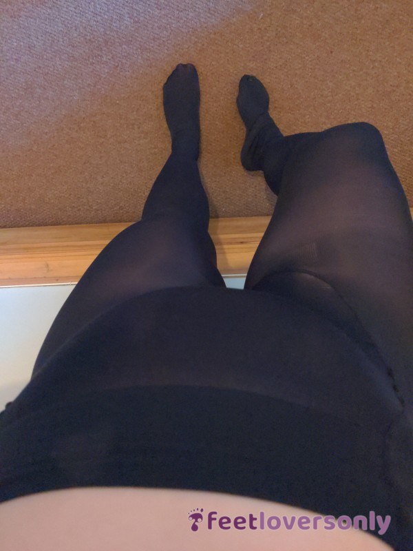 Black Maternity Tights - 60 Denier