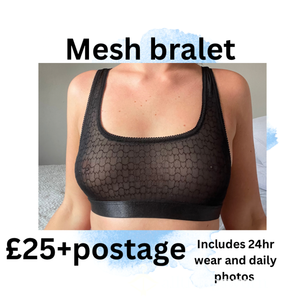 Black Mesh Bralet