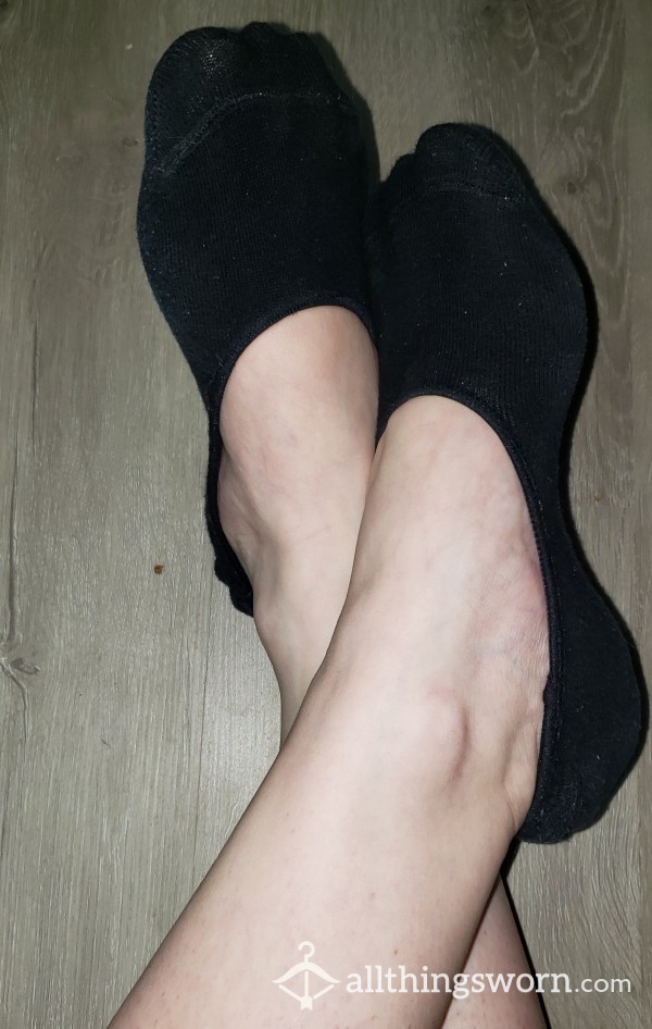 Black No-Show Socks