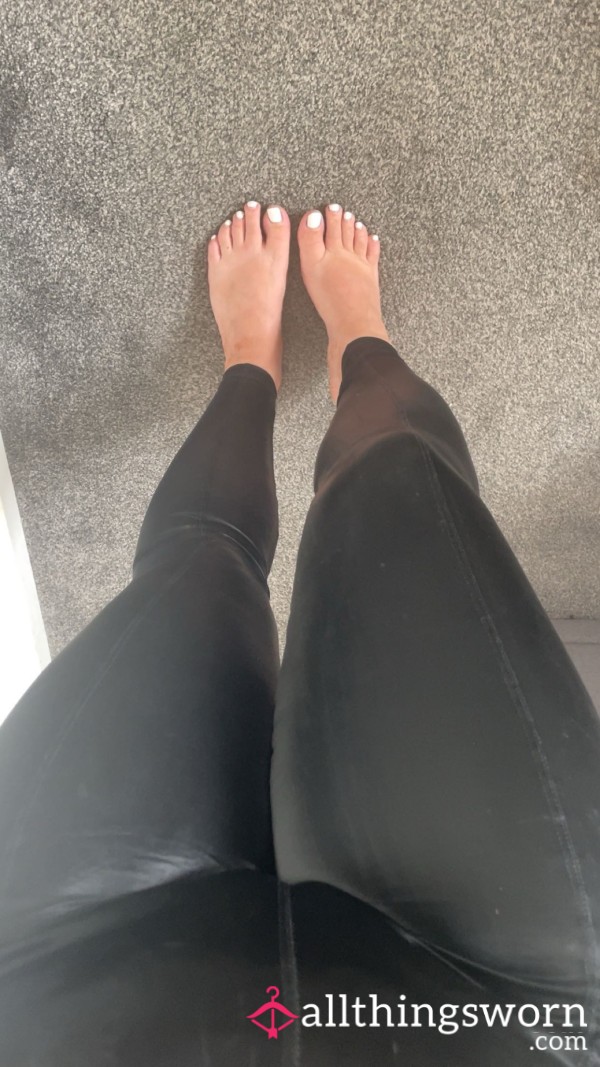 Black PU Ann Summers Leggings