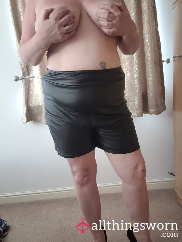 Black Pvc Shorts