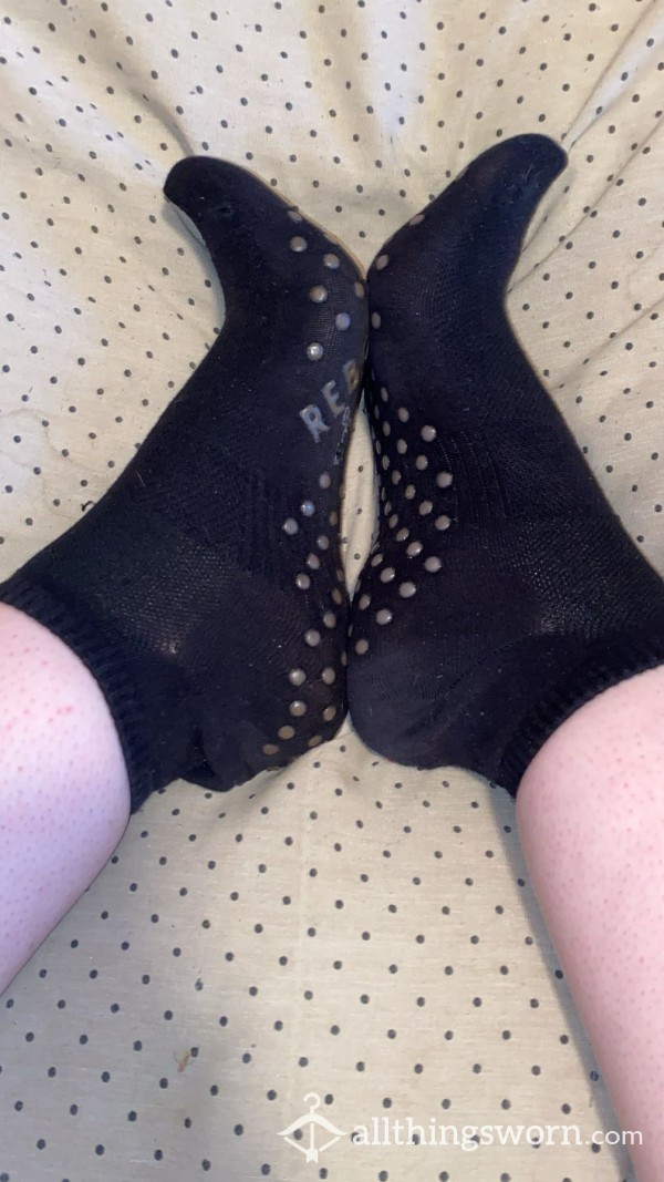 Black Rebound Ankle Socks