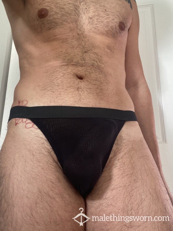 Black Sheer Mesh Jockstrap