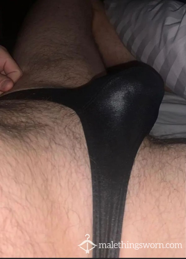 Black Shiny Thong