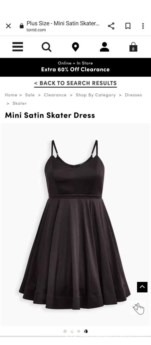 Black Silk Torrid Dress