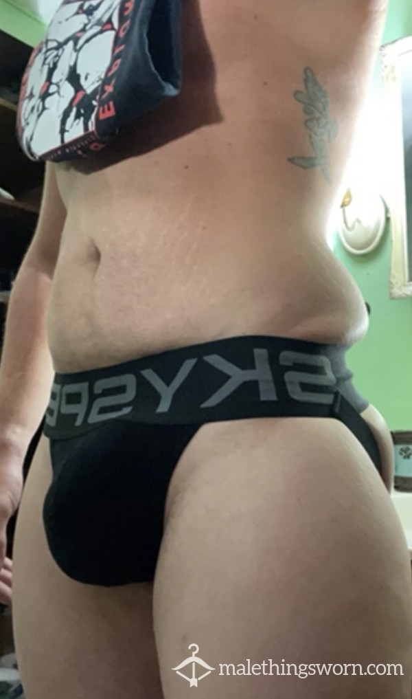 Black Sky Scraper Jock Strap