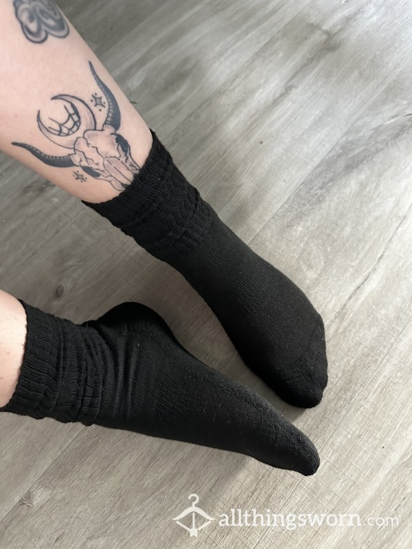 Black Slouch Socks