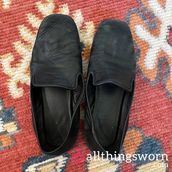 Black Soft Leather Loafers