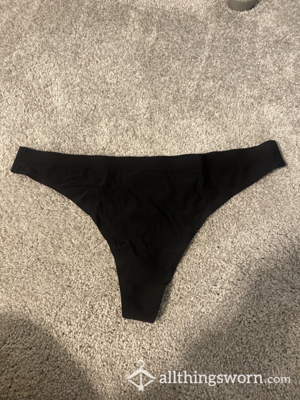 Black Sport Thong