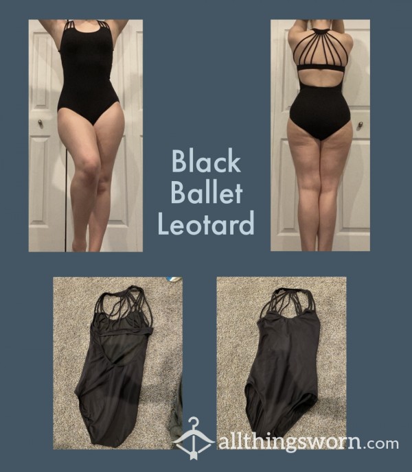 Black Strappy Ballet Leotard