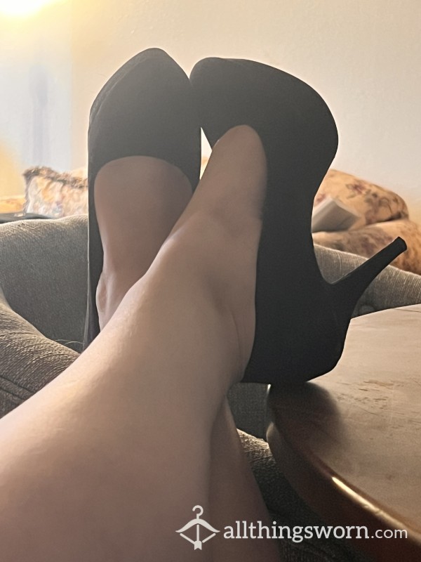 Black Suede Heels