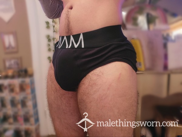 Black Sweaty Gym Briefs