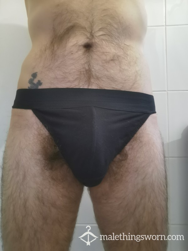 Black Tanga Briefs