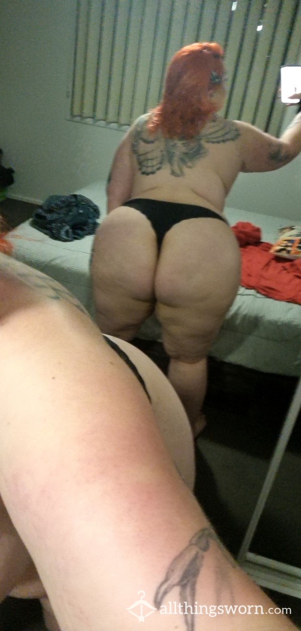 Black Thong Hot And Sweaty