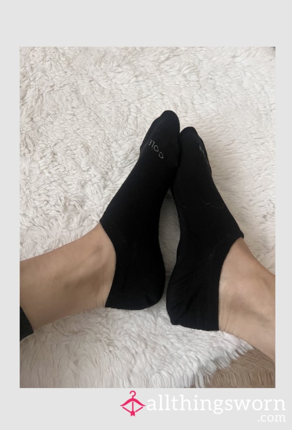 Black Very Used Stinky Travel Socks!