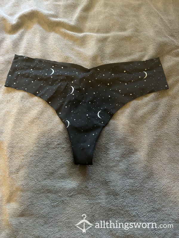 Black & White Galaxy Thong