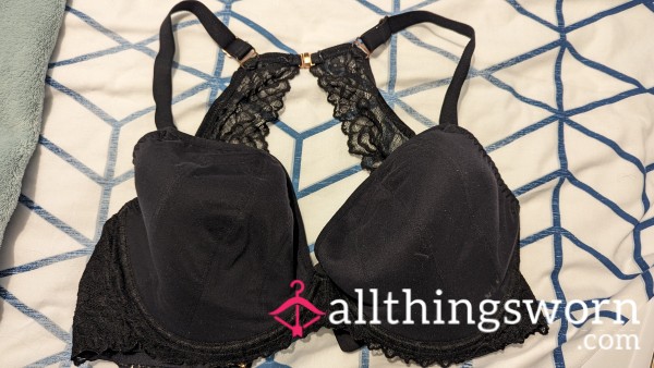 Black Worn Push Up Bra