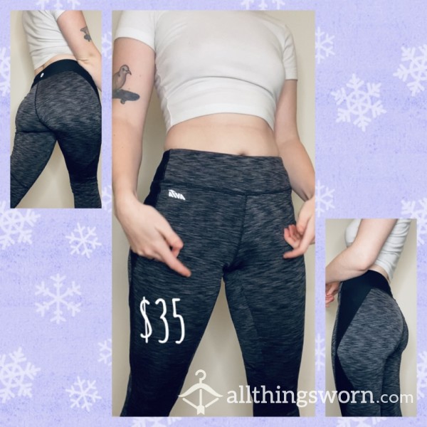 Black/grey Athletic Leggings