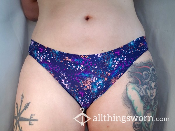 Blue And Purple Flor*l Panties💙💜