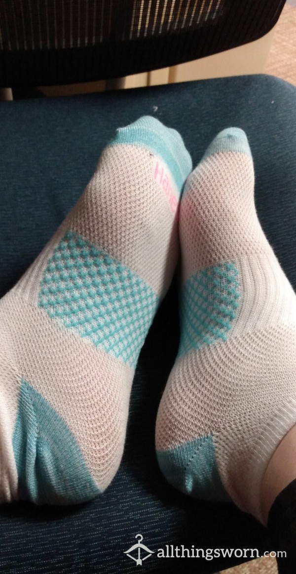 Nurse's Blue And White Socks