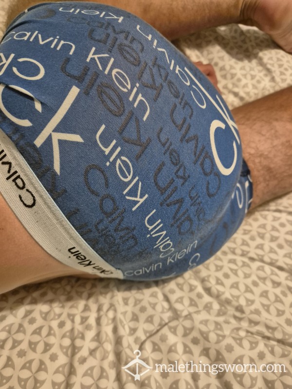 Blue CK Patterned Boxers