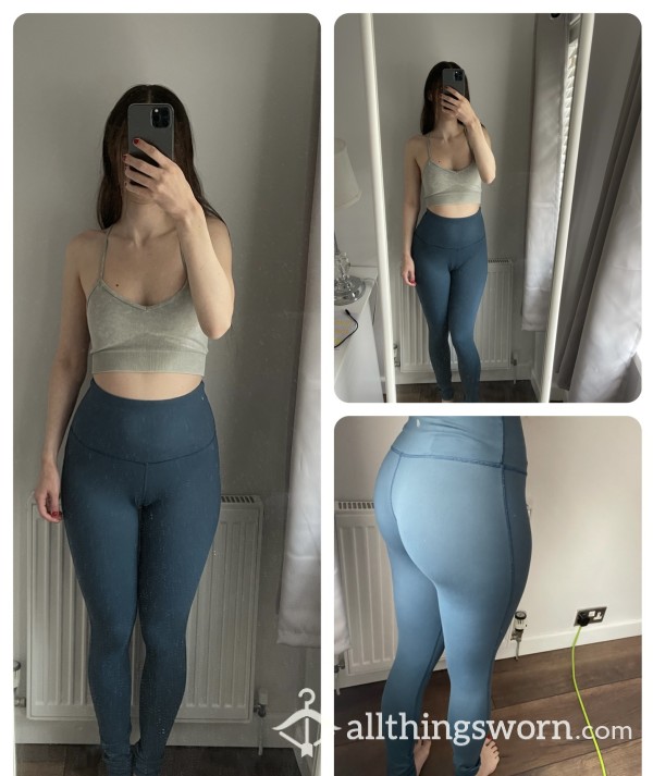 Blue Gym Leggings