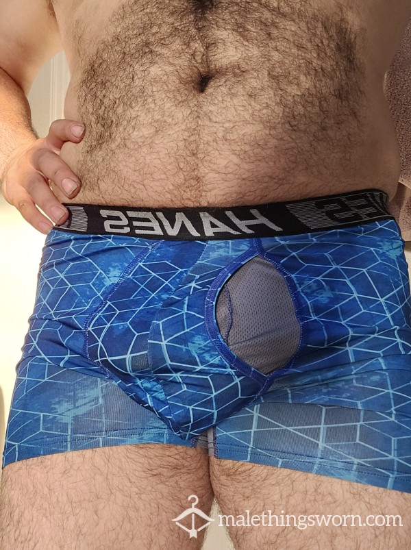 Blue Hanes Briefs