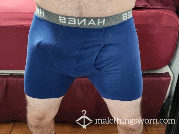 Blue Hanes Premium Boxer Briefs, 3 Color Choices, 2 Day Wear 🩳