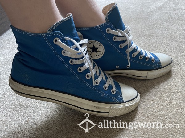 Blue High Top Chucks Strip Tease