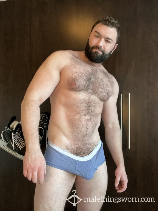 Blue Hockey Briefs