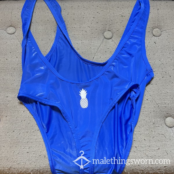 Blue JJ Malibu Thong Bodysuit